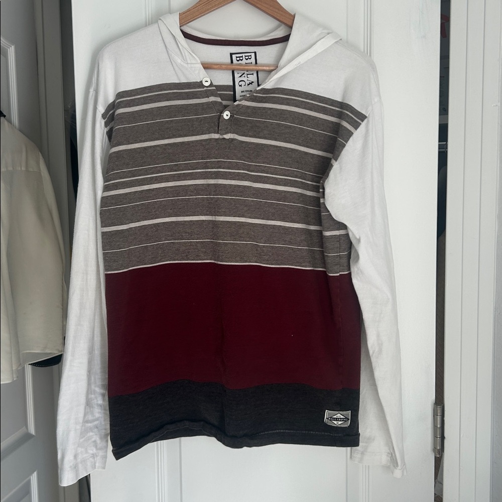 Mens Billabong tee hoodie